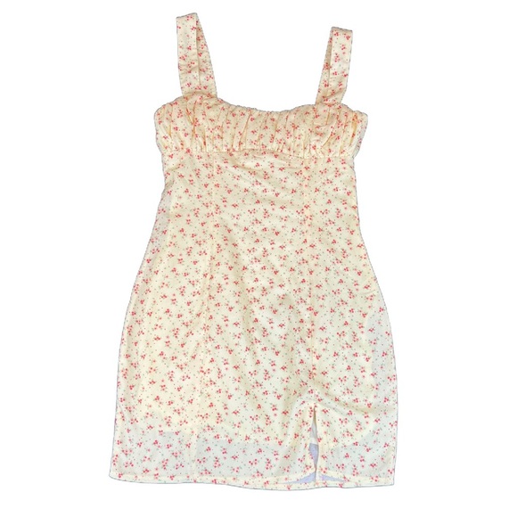 Princess Polly Freya Mini Dress Yellow Size 2 - Picture 4 of 8